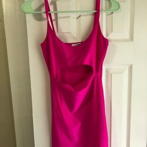 Hot pink sexy fashion nova Kim Kardashian dress